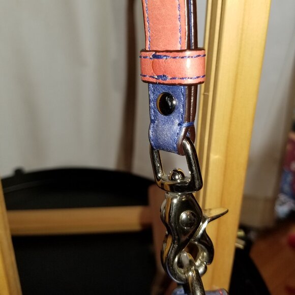 Coach blue, grey and salmon/pink bag. Soft leather. - Picture 5 of 15